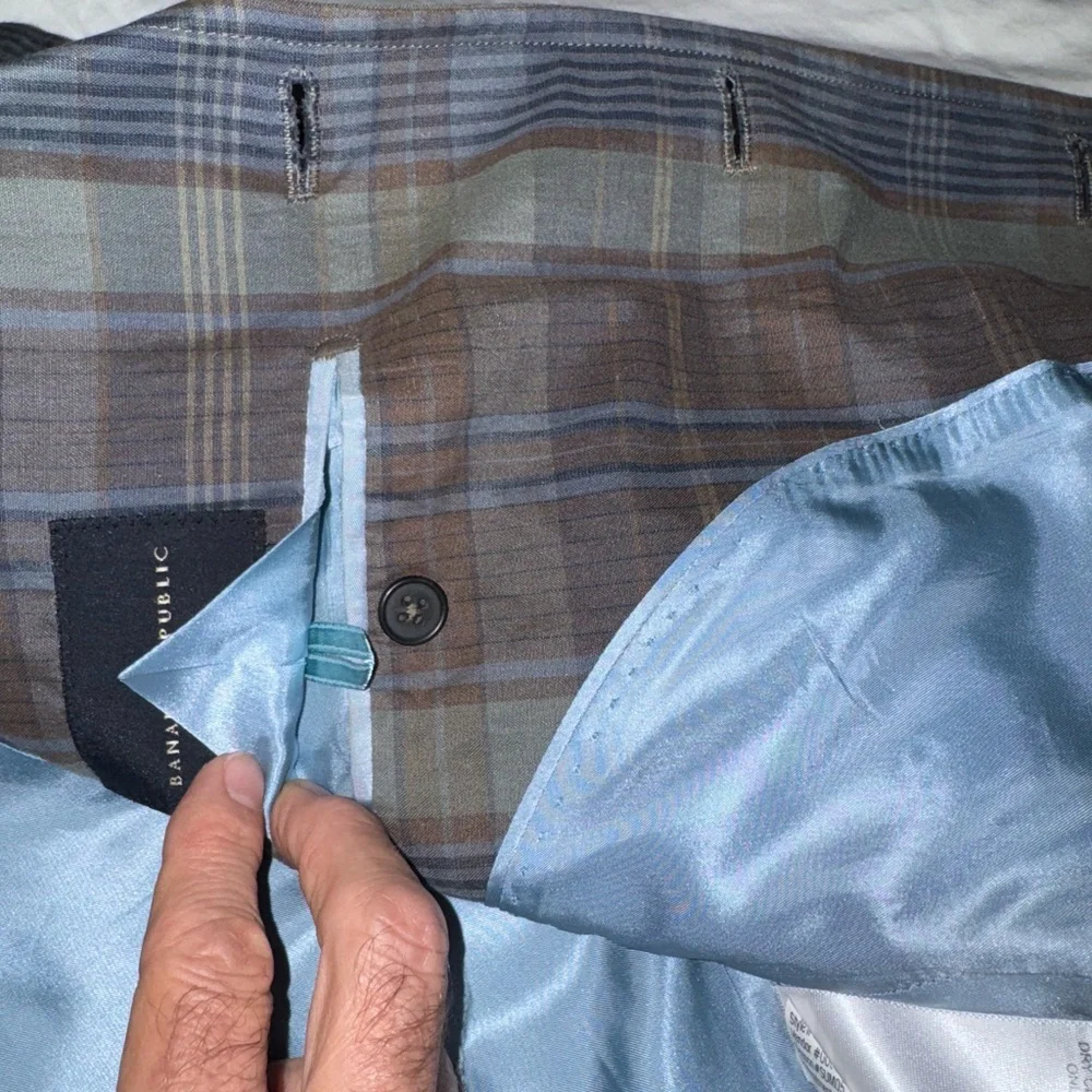 Banana Republic Plaid Sport Coat 36R - Picture 8 of 12
